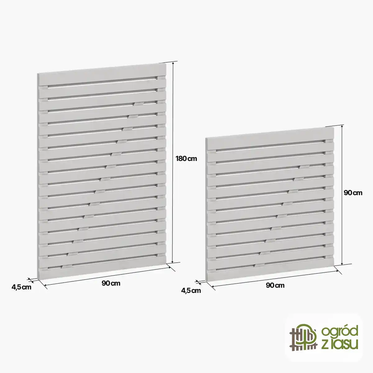 Furtka antracytowa dwustronna Sosnowe wzgórze 180x90x4,5 and 90x90x4,5
