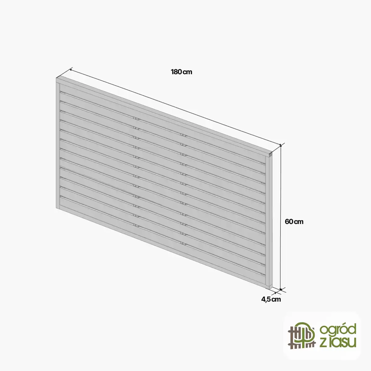 Płot Bór Północy_180х 60 х4,5
