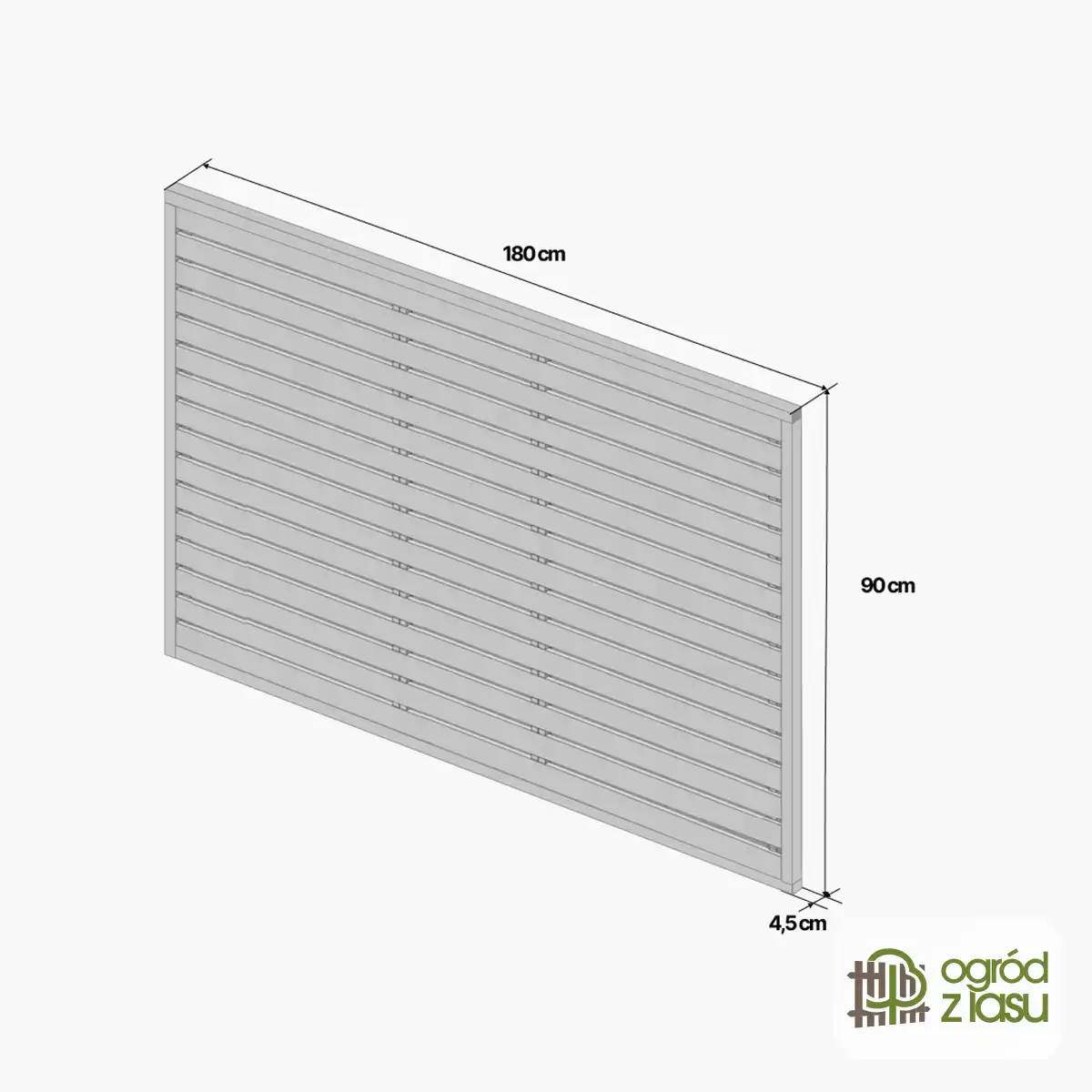 Płot Bór Północy_180х 90 х4,5
