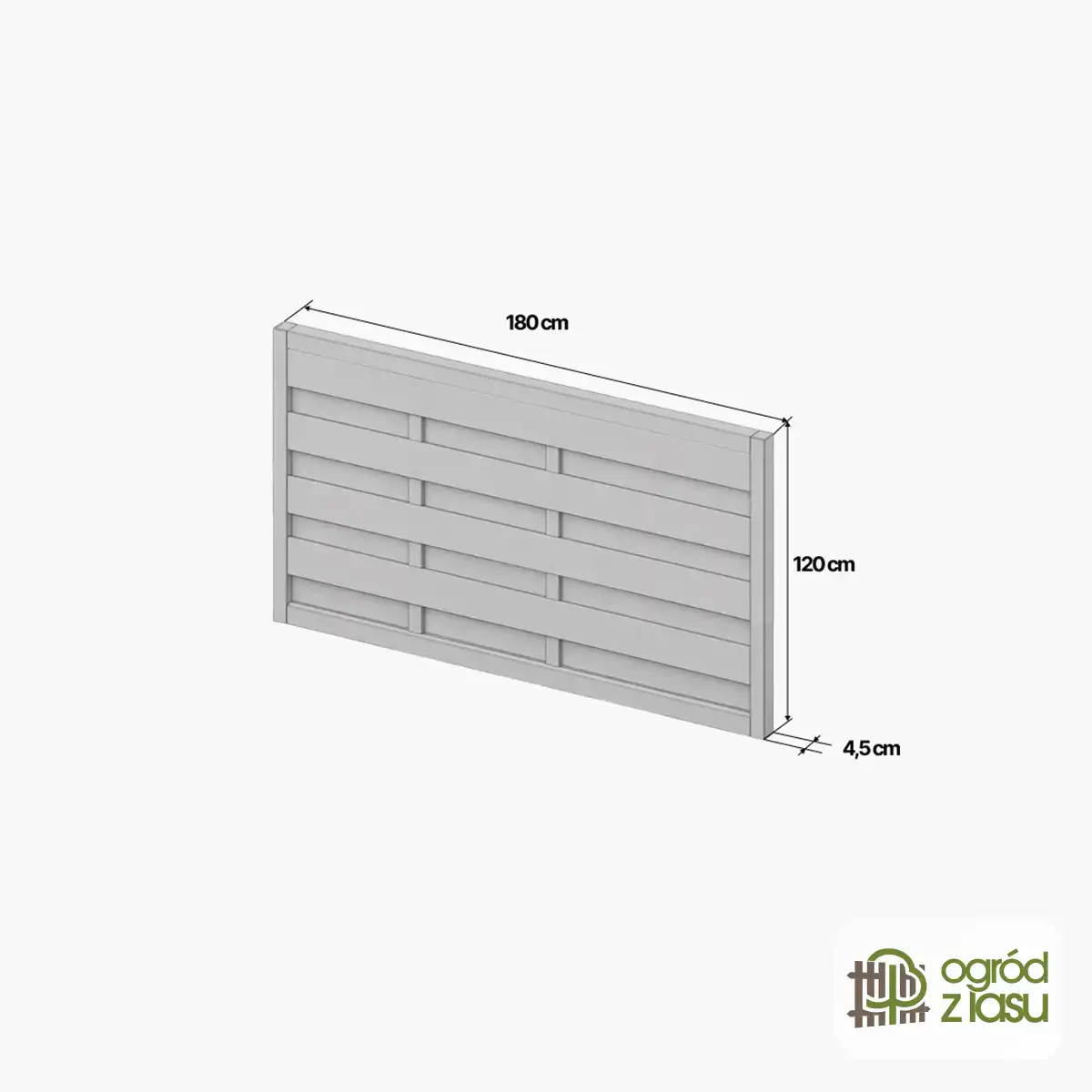 Płot Echo Borów180x120x4.5