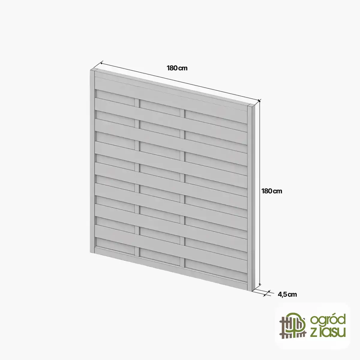 Płot Echo Borów180x180x4.5