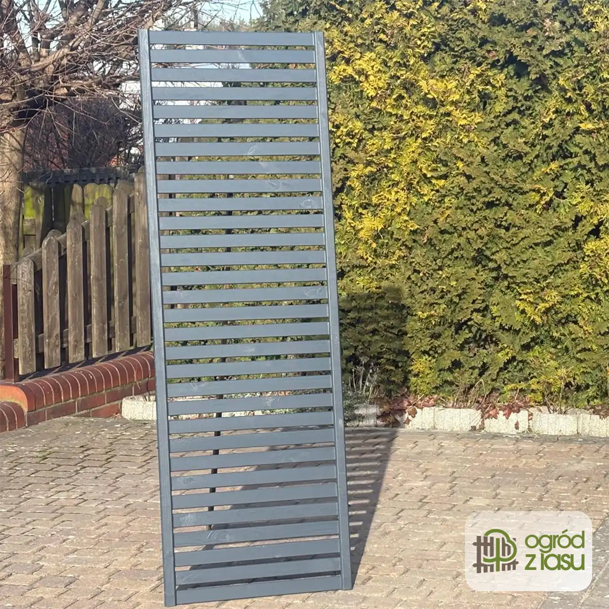 Panel z listwą poziomą antracyt