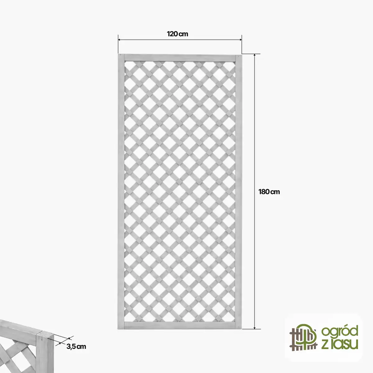 Kratka Leśna Zasłona180cm wys. x 120cm szer. x 3,5cm gł.